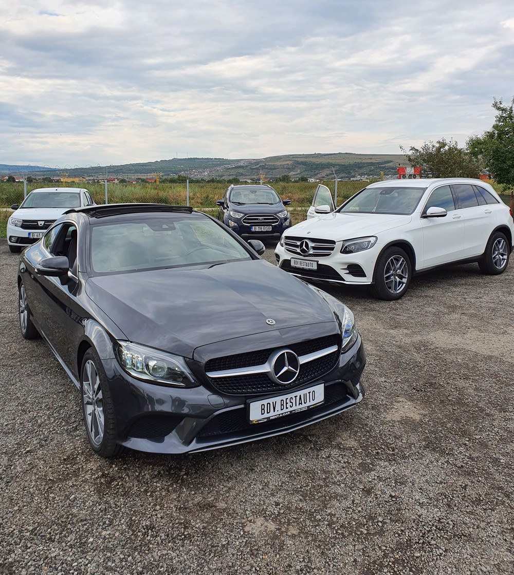 Premium rental cars - Mercedes-Benz C Coupe & Mercedes-Benz GLC SUV